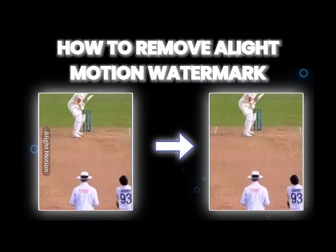 How to remove Alight Motion watermark for FREE!