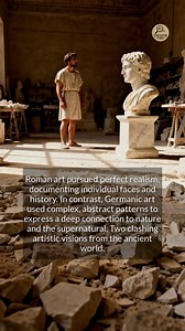 Art reveals the stark cultural differences between Romans and Germanic tribes. | Uncover This | Facebook