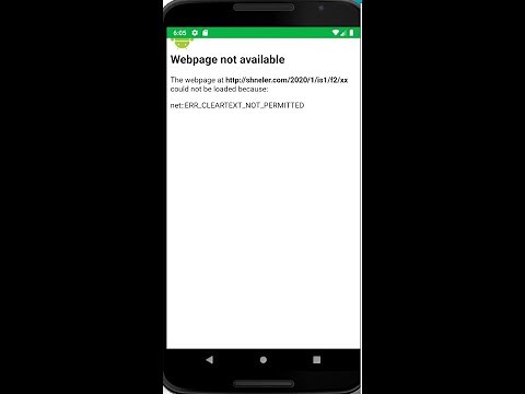Fix net:ERR_cleartext_not_permitted in Android Studio 2021