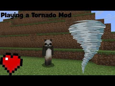 Playing A tornado Mod | Survival Minecraft