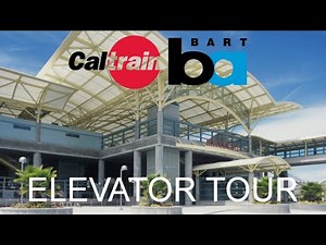 Elevator Tour! 3 Very Crappy and Slow KONE Hydraulic Elevators-Caltrain Station-Millbrae, CA