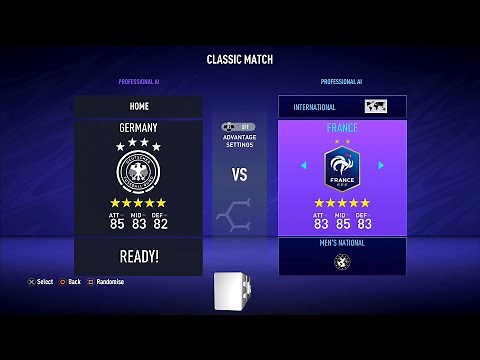 Fifa 21 Men's National Teams Ratings & Kits