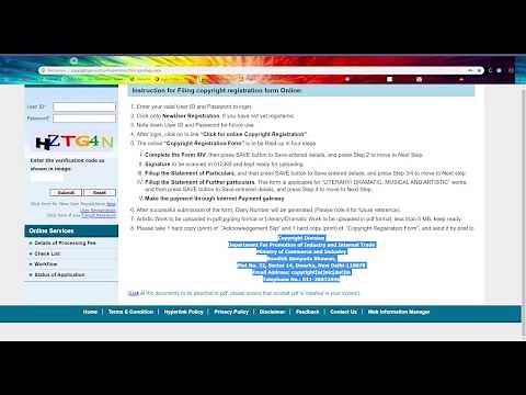 Apply for copyrights for mobile app/ software through Indian GOV OFFICIAL Website | SRM major proj