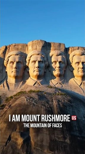 I Am Mount Rushmore 🇺🇸 | The Mountain of Faces in Seconds! #Shorts