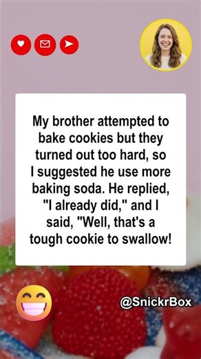 Tough Cookie 🍪😂 #jokes #funny #comedy #humor #laugh #lol #usa #shorts #youtube
