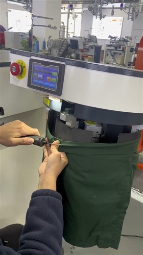Smart Machine That Inserts Drawstrings in Trousers 👖⚙️ | Clothing Factory Automation