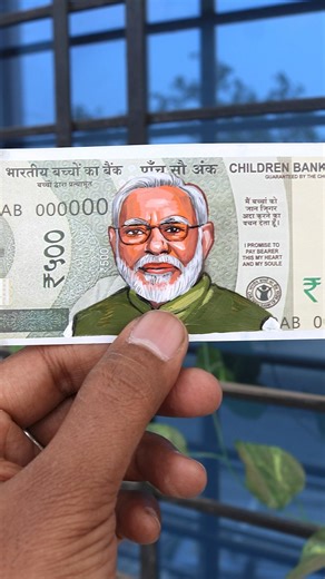 Narendra Modi Note Painting #shorts