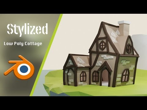 Master Low Poly House Design // Blender 3.4 Tutorial