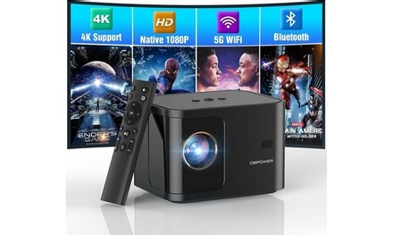 Up To 50% Off on Mini Bluetooth Projector 4K S... | Groupon Goods