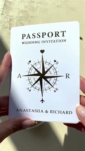 Chic Wedding Invite Idea: Boarding Pass Design with Stunning Gold Foil #WeddingInspo #DIYBride