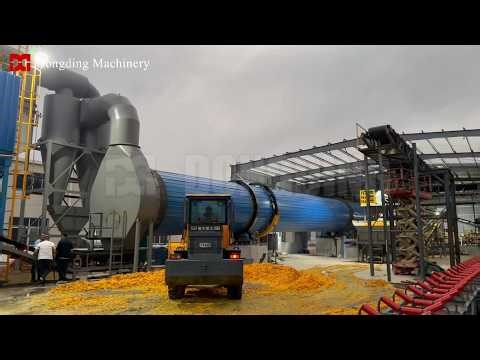 Industrial Mango Waste Drying Machine Working Video