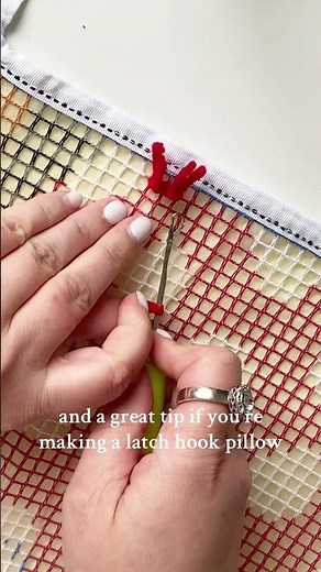 How to Latch Hook #tutorial #sewingtips #diy #smallbusiness