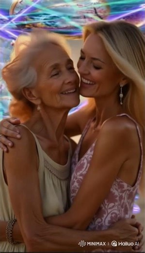 GERDA 77 Y.O. ZELMA 27 Y.O. young milf kiss granny