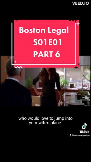 Boston Legal | S01E01 - PART 6 #bostonlegal #alanshore #dennycrane #shirlyschmidt #jamesspader #williamshatner #candicebergen #denisebauer #juliebowen #llawfirm #suits #fyp #foryou #law #lawyer #attorney #blacklist #raymondreddington
