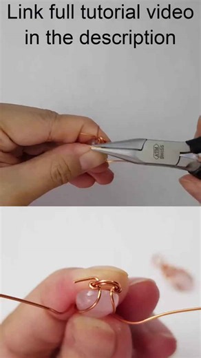 Play with wire | Small lock | Pendant | Cabochons | Wire wrap stone @LanAnhHandmade 720 #Shorts