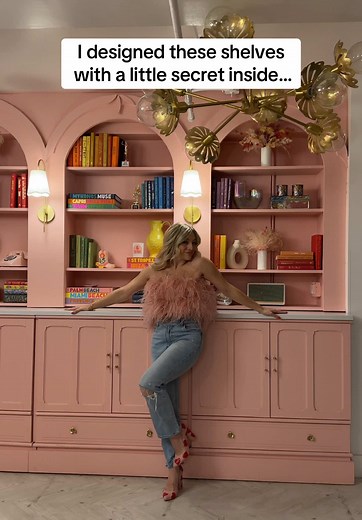 Create a Secret Home Bar with Functional Shelves