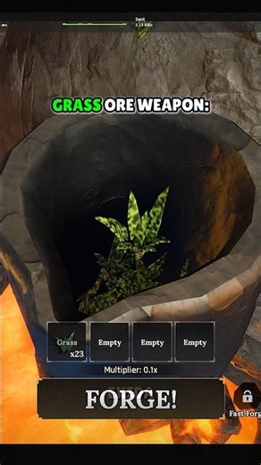 Easy Grass Weapon in The Forge #roblox #theforge