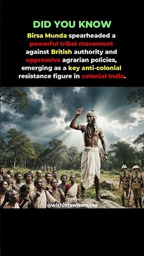 Birsa Munda & Tribal resistance #indianhistory