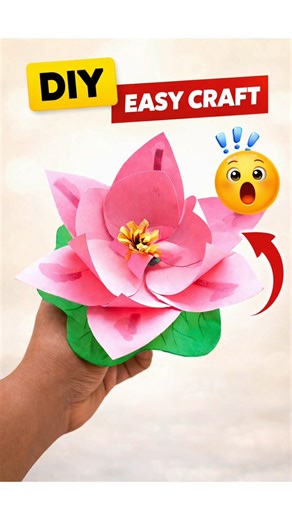 Amazing Paper Flower DIY 🌸😱 | Easy Craft at Home #Shorts #diy