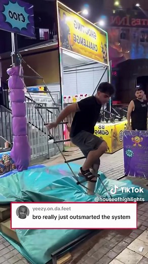 Unique Ladder Challenge at the Carnival