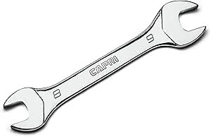 Capri Tools 8 mm x 9 mm Slim Mini Open End Wrench, Metric
