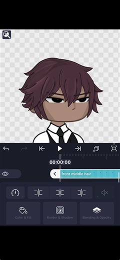 How to animate hair #tutorial #gacha #animation #edit #tweening #tiktok #alightmotion how to tween