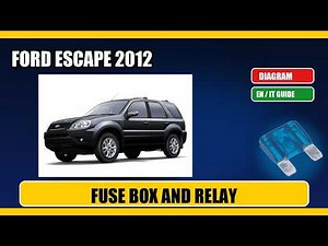 ford escape (2012) Fuse Box Location, Diagram and Relays