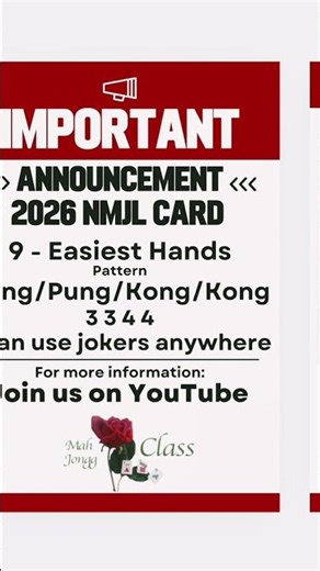 Learn the 2026 NMJL card review #2026nmjl #mahjong #mahjonggclass