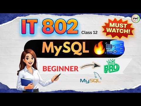 SQL One Shot 🔥 Class 12 IT 802 | Database Concepts | CBSE 2026-27 | Information Technology CBSE Exam