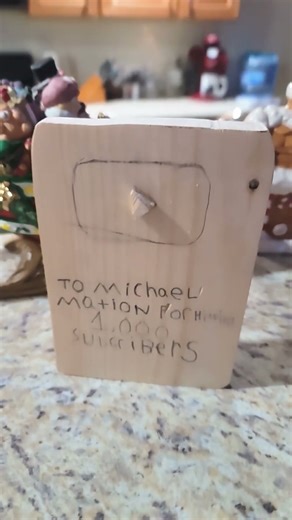 my very own wood made youtube playbutton #phonk