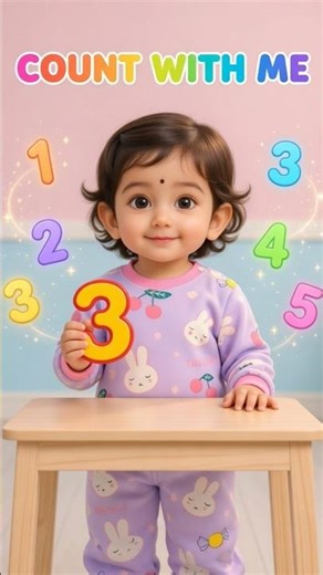 Baby Learns Numbers 🔢 | Pick & Say Numbers 1–5 | #shorts #kidsvideo #learnnumbers #cartoon