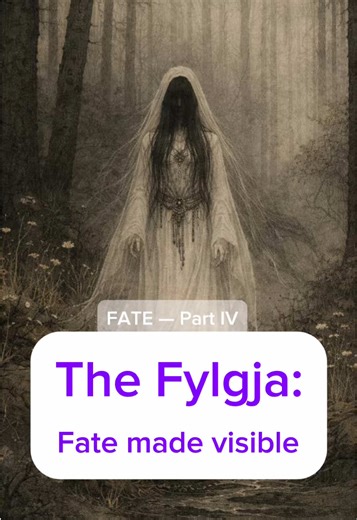 In Old Norse thought, fate wasn’t a fixed script handed down by the gods. It was something accumulated — shaped through repeated actions, reputation, and character. The fylgja wasn’t a guardian spirit. It was the visible form of who you were becoming. In the sagas, fate takes shape. #NorseMythology #Folklore #HistoryTok #Nordic #IcelandicSagas