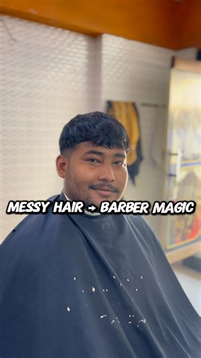 Messy Hair → Barber Magic 💈🔥Clean Fade + Spiky Style TransformationRate this haircut /10#short