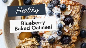 Blueberry Baked Oatmeal Recipe ⭐ https://therealfooddietitians.com/healthy-blueberry-baked-oatmeal/ Homemade and easy to make, this Healthy Blueberry Baked Oatmeal makes for a delicious breakfast and is perfect for meal prep. With its warm cinnamon and vanilla flavors, complete with blueberries and sliced almonds this recipe is one you'll make again and again. | The Real Food Dietitians
