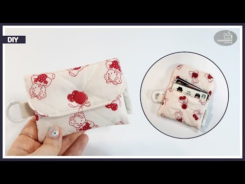 DIY Card wallet in 10 minutes / Beginner sewing