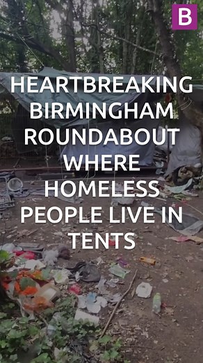 I visited busy Birmingham roundabout where homeless people live in tents - and it was heartbreaking I found a tent, drug paraphernalia and mountains of rubbish inside the island which is known to Birmingham council's homeless outreach team. #homelessness #outreach #roundabout #homelessoutreach #birmingham #birminghamuk | Birmingham Live