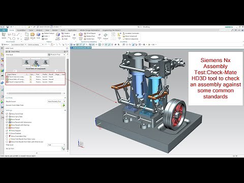 Check Mate HD3D tool in Assembly test in Siemens Nx | unigraphics use of HD3D tool Nx analysis
