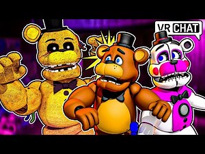 Finding GOLDEN FREDDY in VRCHAT with Freddy and Funtime Freddy