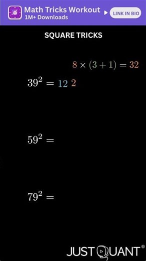 Math Tricks - Square Tricks - Mental Math Shortcut - Easy Math Tricks - Quick Maths #mathtricks