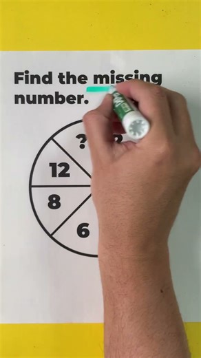 Try to fill in the missing number based on the pattern shown. This post was produced by Eric B. | My Puzzling Life