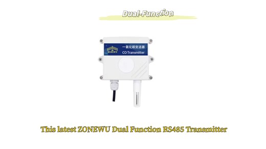 ZONEWU CO Sensor 4-20mA RS485 Modbus Carbon Monoxide Gas Alarm Detector Generator Room, for Chemical Plant,Pipeline,Agriculture