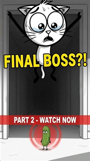 Cats vs. Pickles: The Final Boss 😭 (part-2) #shorts