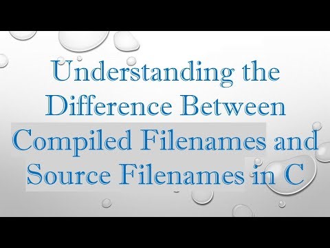 Understanding the Difference Between Compiled Filenames and Source Filenames in C