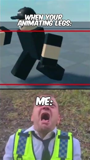 legs #shorts #animation #legs #roblox #screamingcop