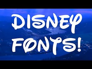 BEST Disney Fonts!!
