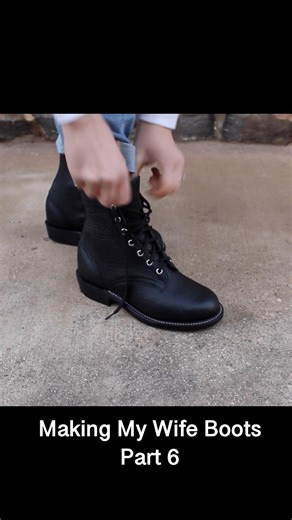 29 reactions | The last steps to making these custom boots. Stitching...
