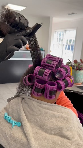 481K views · 9.4K reactions | Assignment: Silk Roller Wrap, Hydrating Steam Treatment & Trim 殺 #fabellousbeautylounge #rollerset #memphishair #memphishairstylist #naturalhair #hsvhair #huntsville | Fabellous Beauty Lounge | Facebook