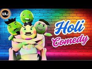 Holi Special Comedy | Holi 2025 Comedy Video | Vick Animated Jokes | VAJ
