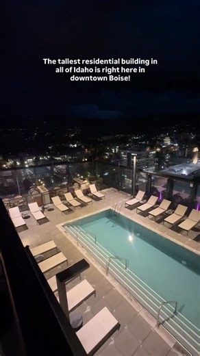 Welcome to the tallest residential building in the state of Idaho! 📍The Arthur @livearthurboise is 26 floors with 298 residential units and a pool and hot tub on the roof that reminded me of big city living! This is a residential building so you can only come up to their rooftop if you know someone that lives here. Boise just keeps growing! Do you love or hate the new skyline changes?? Tell me in the comments 👇🏻👇🏻 #boiseidaho #boiseskyline #arthurboise #boise #downtownboise | The Boise Guid