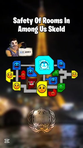 Safety of rooms in Among us #mapping #amongus #viral #map